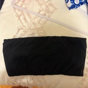 SKIMS Black Bandeau Top